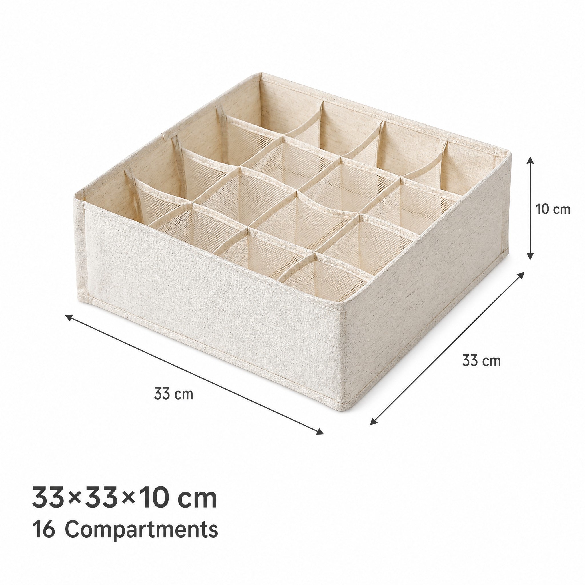 Dimensions: 33 × 33 × 10 cm