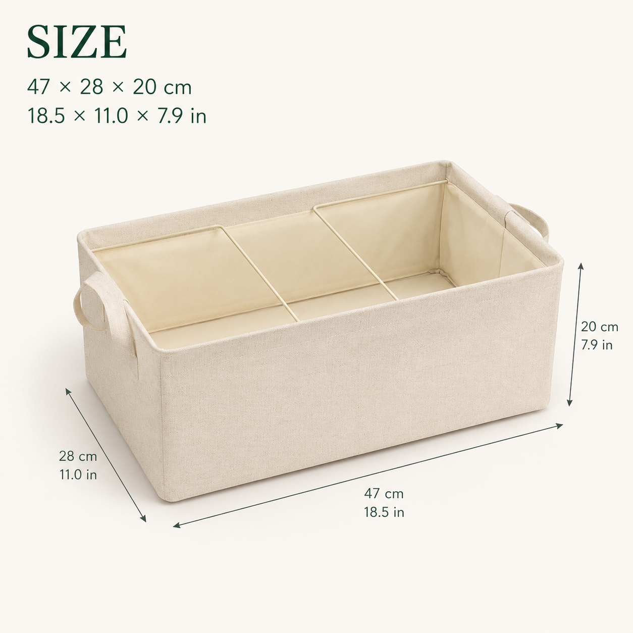 Kinfold 26L foldable organizer folded flat for compact storage