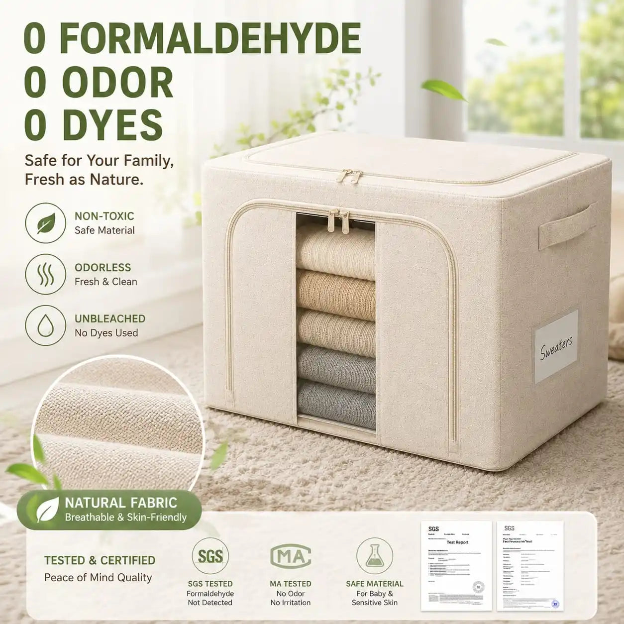 Front Access Storage Box — Grab Clothes Without Unstacking