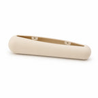 Magnetic makeup brush holder in khaki — front view