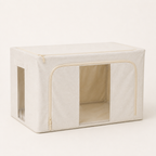 Kinfold 66L dual-window storage box with top and front access