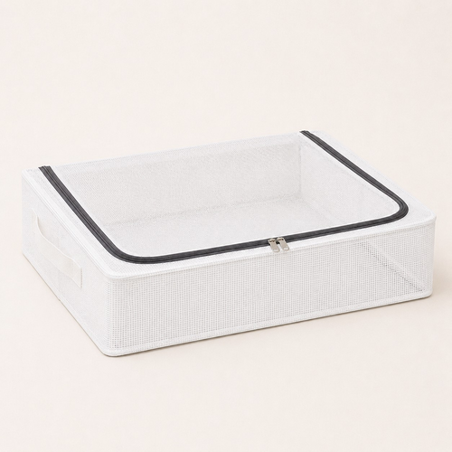 Kinfold 30L underbed shoe organizer with low-profile frame