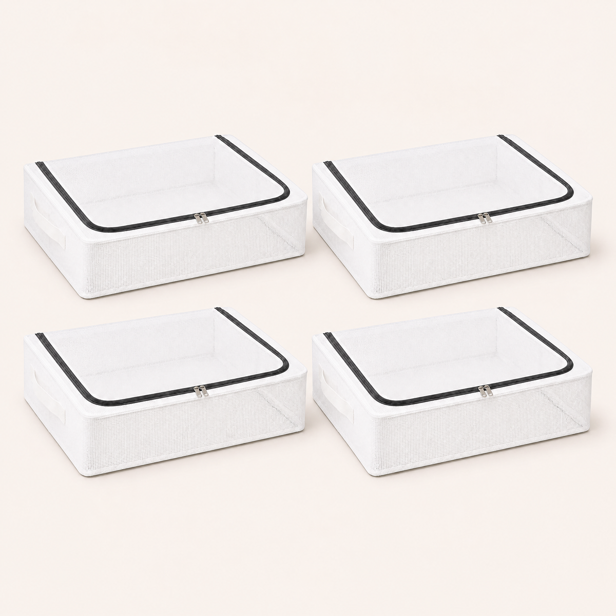 Four kinfoldhome 30L underbed shoe organizers — 4-pack