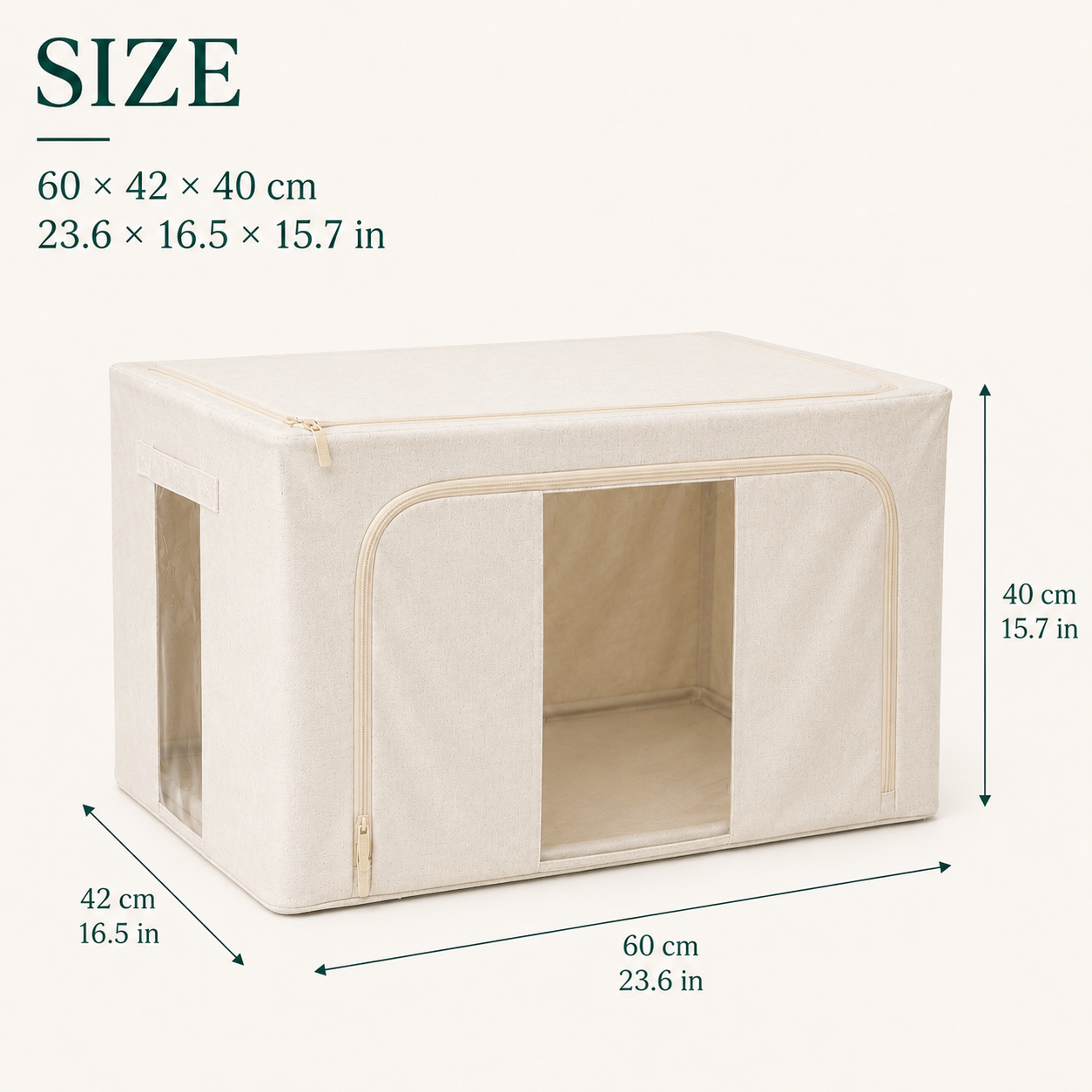 100L XL Dual-Window Storage Box